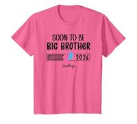 Bro Big Brother EST 2026 Soon to Be Big Brother Loading 2026 Camiseta, Niños, Rosa Jaspeado, 12 años