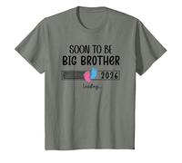 Bro Big Brother EST 2026 Soon to Be Big Brother Loading 2026 Camiseta, Niños, Verde Militar Jaspeado, 3 años