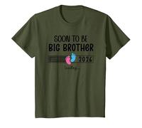 Bro Big Brother EST 2026 Soon to Be Big Brother Loading 2026 Camiseta, Niños, Verde Oliva, 12 años