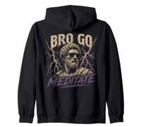 Bro Go Meditate Marcus Aurelius Estoicismo Cotizaciones Sudadera con Capucha