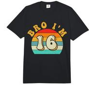 Bro I'm 16 yo Retro 16 cumpleaños Bo Girl 16 cumpleaños Comfort Colors Adult Heavyweight T-Shirt