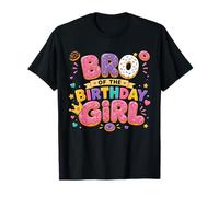 Bro of The Birthday Girl Donut Party Theme Camiseta