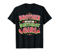 Bro of The Birthday Girl Watermelon Family Party Camiseta