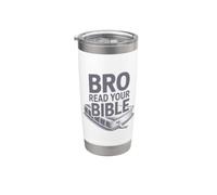 Bro Read Your Bible Vaso térmico de acero inoxidable de doble pared