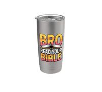 Bro Read Your Bible Vaso térmico de acero inoxidable de doble pared