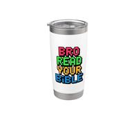 Bro Read Your Bible Vaso térmico de acero inoxidable de doble pared