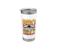 Bro Read Your Bible Vaso térmico de acero inoxidable de doble pared