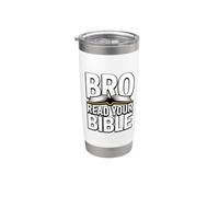 Bro Read Your Bible Vaso térmico de acero inoxidable de doble pared