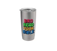 Bro Read Your Bible Vaso térmico de acero inoxidable de doble pared