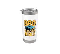 Bro Read Your Bible Vaso térmico de acero inoxidable de doble pared