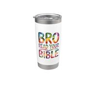 Bro Read Your Bible Vaso térmico de acero inoxidable de doble pared