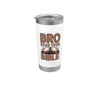 Bro Read Your Bible Vaso térmico de acero inoxidable de doble pared
