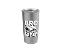 Bro Read Your Bible Vaso térmico de acero inoxidable de doble pared