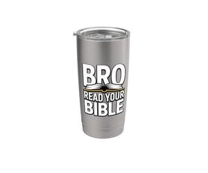 Bro Read Your Bible Vaso térmico de acero inoxidable de doble pared