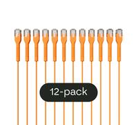 Broadbe cable de conexión delgado 5G naranja 1m 12 unid. BTP-I32C6-OR-1M-12