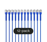Broadbe Cable Patch Slim 10G Azul 3m Pack de 12 – Cable Ethernet Cat6a BTP-I32C6A-BL-3M-12