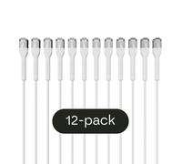 Broadbe Cable Patch Slim 10G Blanco 0.3m Pack de 12 – Cable Ethernet Cat6a BTP-I32C6A-WT-0.3M-12