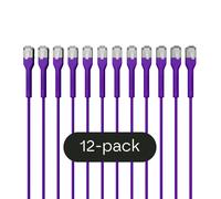 Broadbe Cable Patch Slim 10G Morado 3m Pack de 12 – Cable Ethernet Cat6a BTP-I32C6A-PR-3M-12