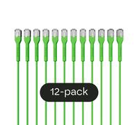Broadbe Cable Patch Slim 10G Verde 0.3m Pack de 12 – Cable Ethernet Cat6a BTP-I32C6A-GR-0.3M-12