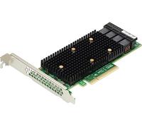Broadcom 9400-16i tarjeta y adaptador de interfaz SAS,SATA Interno - Accesorio (PCIe, SAS,SATA, Perfil bajo, Negro, Verde, Metálico, 4500000 h, 11,95 W)