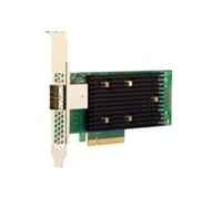 Broadcom 9400-8e tarjeta y adaptador de interfaz SAS,SATA Interno - Accesorio (PCIe, SAS,SATA, Perfil bajo, PCIe 3.1, Negro, Verde, Metálico, 4500000 h)