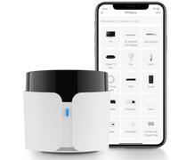 BroadLink RM5plus Mando Universal por Infrarrojos, Control por Voz con Alexa y Google Home, Hub Inteligente Wi-Fi para TV, Aire Acondicionado y Audio (IR 38 kHz), Solo Wi-Fi 2.4GHz