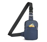 BROADREAM Sling Chest Crossbody Bag, Wasserdicht Umhängetasche Brusttasche Schultertasche Herren Damen - Handytasche mit RFID-blockierende Reißverschlusstasche Geeignet für Outdoor-Sport und Wandern,