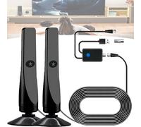 Broadwave TV Antenna 2025, Broadwave Digital Antenna for Smart TV Indoor, Supports 4k Full HD, Long Range Reception HD (2PCS)