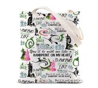 Broadway - Bolsa de maquillaje para fanáticos del teatro musical Wicked The Musical Theatre y Galinda, regalo para fanáticos del teatro, White, W-DANCING T UK
