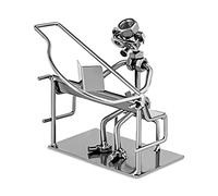 Broadway Gift Figura Decorativa de músico de Metal Hecha a Mano, tamaño 7 Pulgadas