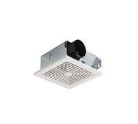 Broan 688 Techo y Soporte de Pared Ventilador, 50 CFM 4,0 Sones, Rejilla de plástico, Color Blanco