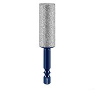 Broca abridor de agujeros soldados con vástago hexagonal para azulejos, vidrio, piedra de mármol, perforación en seco con cera de refrigeración, broca de pared multimaterial, para kit de accesorios de