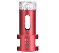 Broca Angular Agujero Sierra Diamante Brocas de Núcleo de Diamante M14 Agujero Soldado Abrebotellas Broca Broca 20 mm 22 mm 24 mm Para Baldosas de Mármol Baldosas de Cerámica(22mm)