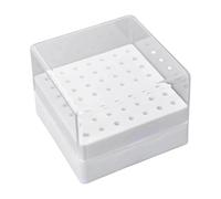 Broca apilable para clavos, capacidad de 49 agujeros, fácil acceso, estuche de herramientas de salón de belleza, varios tamaños