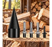Broca Astilladora 42 mm, para Makita HP2050 | Rosca en espiral profunda y diseño cónico para facilitar la preparación de leña en el jardín y al aire libre.