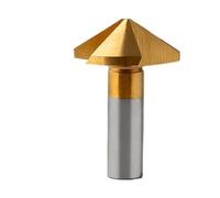 Broca avellanadora 1/5/10 Uds HSS biselado taladro avellanador de 90 grados que contiene cobalto revestimiento Ti 1 flauta/3 flautas herramienta chaflán 6,3-40mm(5PCS,25MM_3FLUTE)