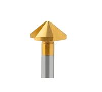 Broca avellanadora Cortador de biselado 1/5 Uds., 90 grados, M35 HSS con taladro cobalto, vástago redondo desbarbado un solo/Triple filo(1pcs,25MM_3FLUTES)