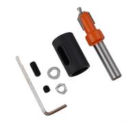 Broca avellanadora de 8 mm con tapón para carpintería, | Juego de brocas avellanadas, carpintería para agujero piloto, cuello de tope de profundidad ajustable, autorroscante