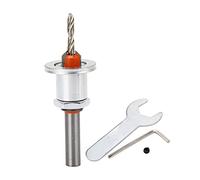 Broca avellanadora de límite ajustable para acero de aleación, rápida eliminación de virutas, broca avellanadora de 3,5 x 10 mm para madera, plástico, metal blando, tablero de