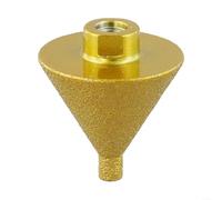 Broca avellanadora roscada M10 de 3850 mm para biselado y alivio del estrés en azulejos de gran formato y bordes de piedra (grano 50 de 50 mm)