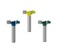 Broca CNC de 1/4 pulgadas con punta de carburo para tablero de partículas de madera MDF contrachapado panel compacto (verde)