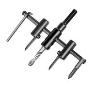 Broca cortadora de agujeros, sierra de corona ajustable,Broca extensible para carpintería de 40-120 mm | Tipo de avión, broca de sierra circular de madera ajustable, cortador de círculos, herramienta