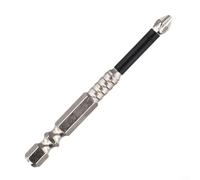 Broca cruzada PH2 hecha de aleación de acero, 1 pieza para destornilladores eléctricos y taladros manuales con dureza HRC62 que garantiza un rendimiento fiable en trabajos difíciles (75 mm)