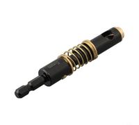 Broca de bisagra autocentrante HSS de 5 mm para instalación de puertas de gabinete de carpintería, perforadora de agujero guía con resorte para tareas precisas de montaje de tornillos y escariado (5