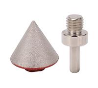 Broca de Biselado de Cono de 60 Grados, Broca de Chaflán de Diamante Estable de Metal de Alta Resistencia Multifuncional de 48 Mm de Diámetro Fácil de Instalar para Recortar Agujeros(M14)