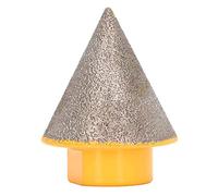 Broca de biselado en diamante de 60 grados, broca avellanadora en diamante para cerámica, broca de fresado para dar forma y ensanchar agujeros en granito y mármol, de dureza alta y