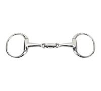 Broca de boca de caballo de 125mm, anillo redondo de acero inoxidable, broca de filete de caballo, filete de anillo suelto antimordida para granja de caballos