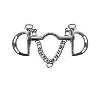 Broca de caballo de acero inoxidable con acolchado de silicona suave para bocas sensibles, mejora el control del equipo de entrenamiento, revestimiento de latón fácil, profesional con boquilla