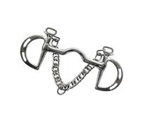 Broca de caballo de acero inoxidable con acolchado de silicona suave para bocas sensibles, mejora el control del equipo de entrenamiento, revestimiento de latón fácil, profesional con boquilla