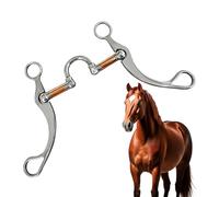 Broca de caballo - Equipo Ecuestre Anti- de Caballo de Acero Inoxidable Para Fácil Operación | Equipo de Entrenamiento de Conducción Trabajo de acero, Rancho Y Exterior | H0rse Bitten V00r Novato